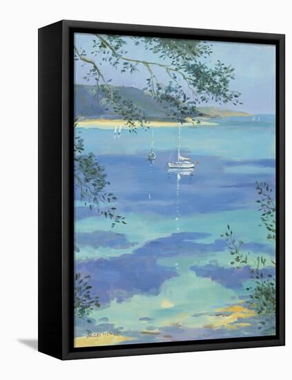 Moored Yacht - Perfect Day, 2000-Jennifer Wright-Framed Premier Image Canvas
