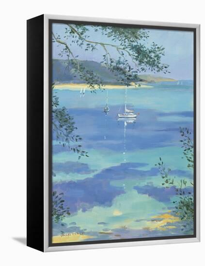 Moored Yacht - Perfect Day, 2000-Jennifer Wright-Framed Premier Image Canvas