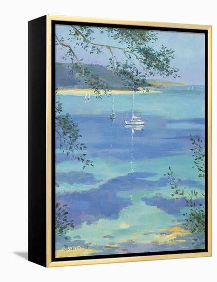 Moored Yacht - Perfect Day, 2000-Jennifer Wright-Framed Premier Image Canvas