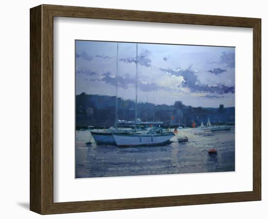 Moored Yachts, Late Afternoon-Jennifer Wright-Framed Giclee Print