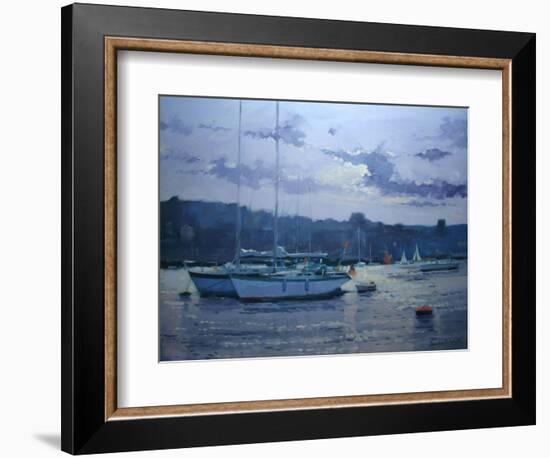 Moored Yachts, Late Afternoon-Jennifer Wright-Framed Giclee Print