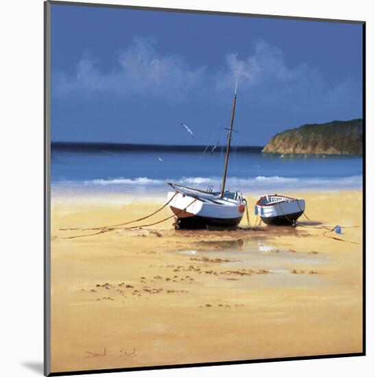 Moorings Low Tide-David Short-Mounted Giclee Print