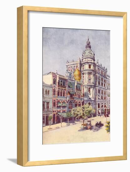 'Moorish Building and Messrs. Guinles Offices, Avenida Rio Branco', 1914-Unknown-Framed Giclee Print