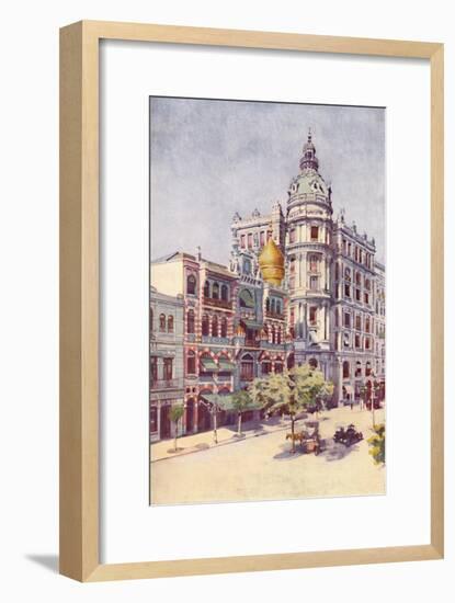 'Moorish Building and Messrs. Guinles Offices, Avenida Rio Branco', 1914-Unknown-Framed Giclee Print