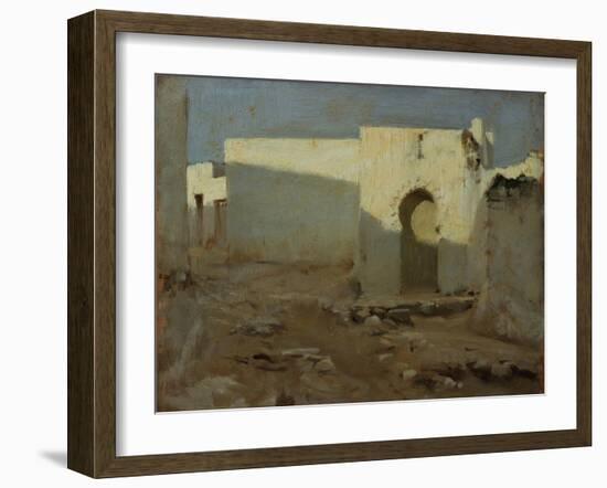 Moorish Buildings in Sunlight, 1879-80-John Singer Sargent-Framed Giclee Print