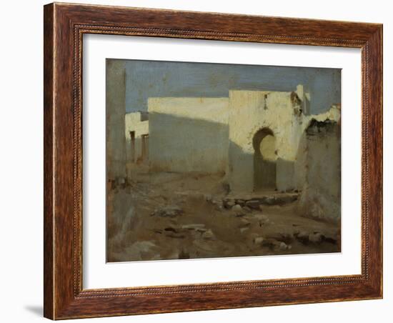 Moorish Buildings in Sunlight, 1879-80-John Singer Sargent-Framed Giclee Print