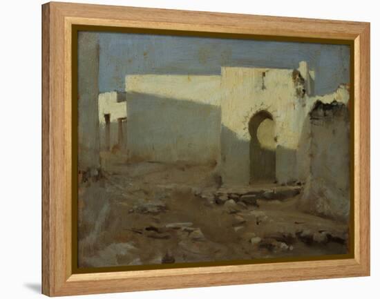 Moorish Buildings in Sunlight, 1879-80-John Singer Sargent-Framed Premier Image Canvas