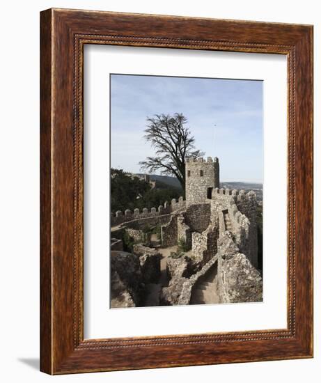 Moorish Castle (Castelo Dos Mouros) Walls and Ramparts, UNESCO World Heritage Site, Sintra, Distric-Stuart Forster-Framed Photographic Print