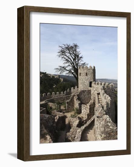 Moorish Castle (Castelo Dos Mouros) Walls and Ramparts, UNESCO World Heritage Site, Sintra, Distric-Stuart Forster-Framed Photographic Print