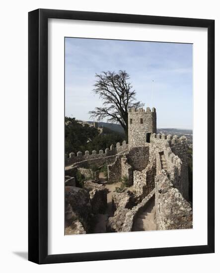 Moorish Castle (Castelo Dos Mouros) Walls and Ramparts, UNESCO World Heritage Site, Sintra, Distric-Stuart Forster-Framed Photographic Print