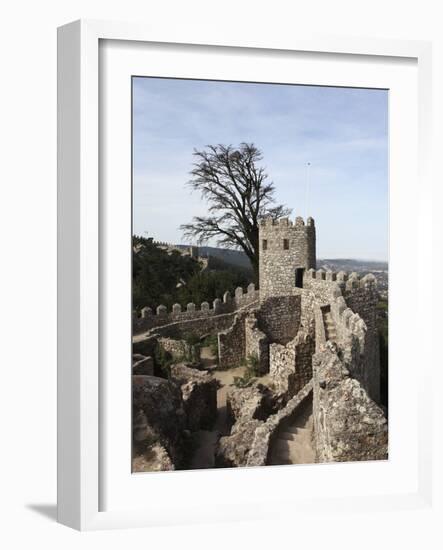 Moorish Castle (Castelo Dos Mouros) Walls and Ramparts, UNESCO World Heritage Site, Sintra, Distric-Stuart Forster-Framed Photographic Print