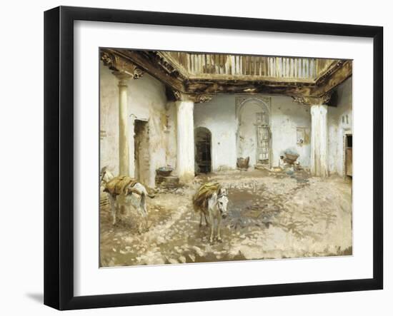 Moorish Courtyard, 1913-John Singer Sargent-Framed Giclee Print