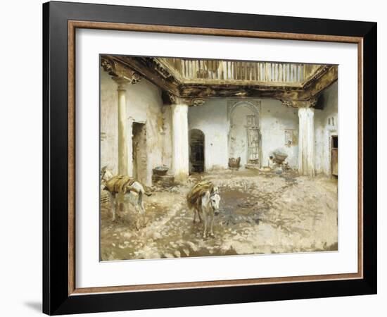 Moorish Courtyard, 1913-John Singer Sargent-Framed Giclee Print