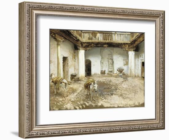 Moorish Courtyard, 1913-John Singer Sargent-Framed Giclee Print