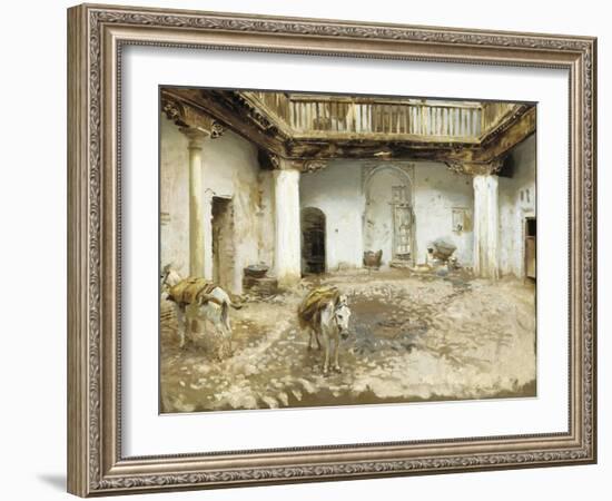 Moorish Courtyard, 1913-John Singer Sargent-Framed Giclee Print