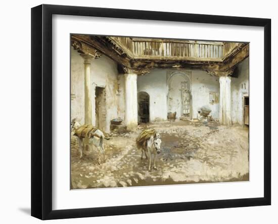 Moorish Courtyard, 1913-John Singer Sargent-Framed Giclee Print