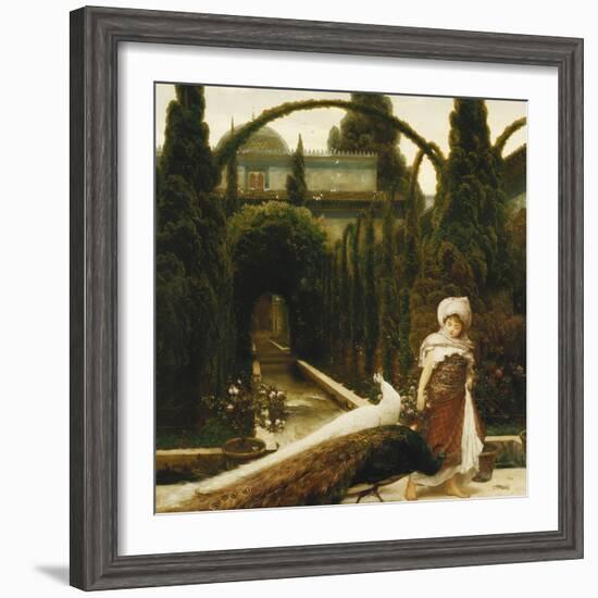 Moorish Garden; a Dream of Granada-Frederick Leighton-Framed Giclee Print