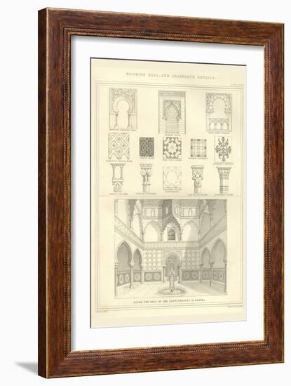 Moorish Hall and Arabesque-Richard Brown-Framed Art Print