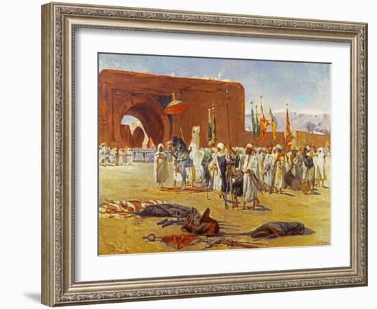 Moorish Procession-Jean Joseph Benjamin Constant-Framed Giclee Print