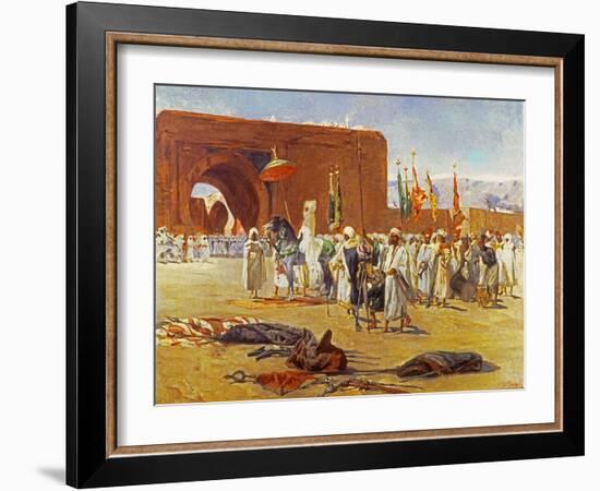 Moorish Procession-Jean Joseph Benjamin Constant-Framed Giclee Print