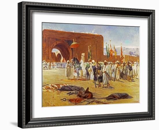 Moorish Procession-Jean Joseph Benjamin Constant-Framed Giclee Print