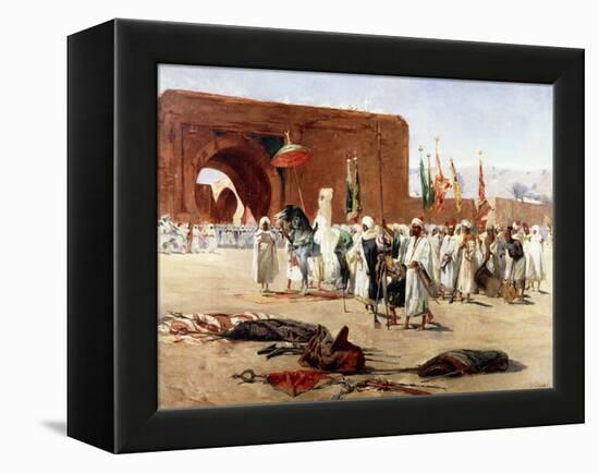 Moorish Procession-Jean Joseph Benjamin Constant-Framed Premier Image Canvas