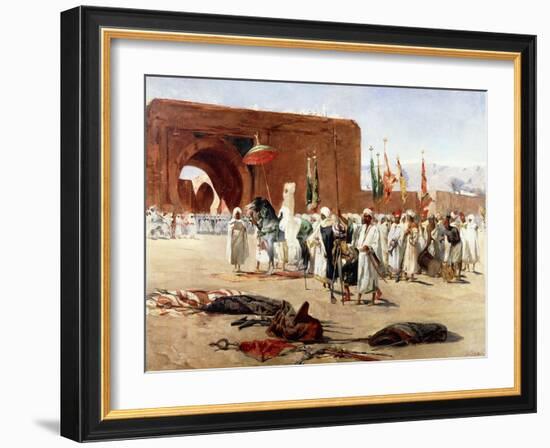 Moorish Procession-Jean Joseph Benjamin Constant-Framed Giclee Print
