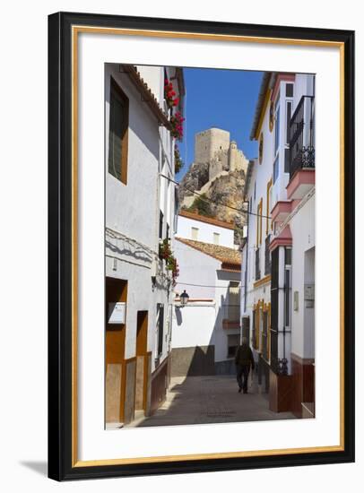 Moorish Tower in the Hilltop Village of Olvera, Olvera, Cadiz Province, Andalusia, Spain, Europe-Doug Pearson-Framed Photographic Print