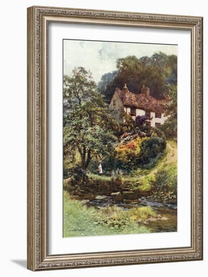 Moorland Cottage-Ernest W Haslehust-Framed Art Print