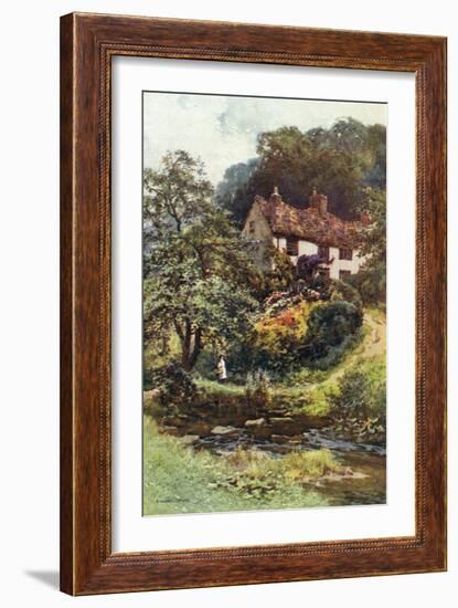 Moorland Cottage-Ernest W Haslehust-Framed Art Print