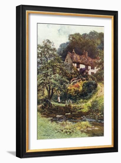 Moorland Cottage-Ernest W Haslehust-Framed Art Print