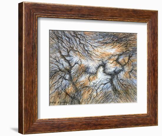 Moorland Larches, Yorkshire, c.1983-Isabel Alexander-Framed Giclee Print