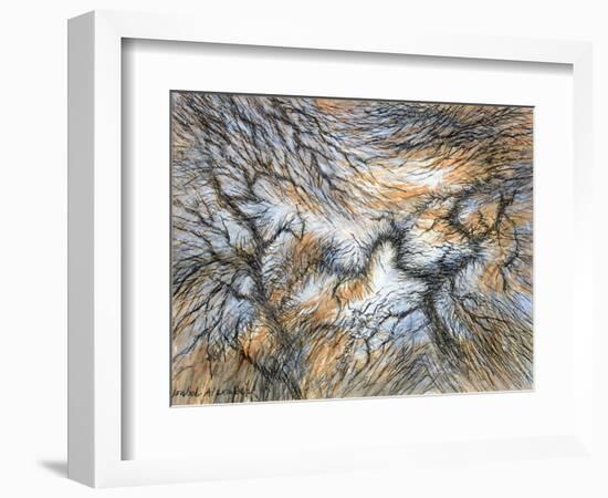 Moorland Larches, Yorkshire, c.1983-Isabel Alexander-Framed Giclee Print