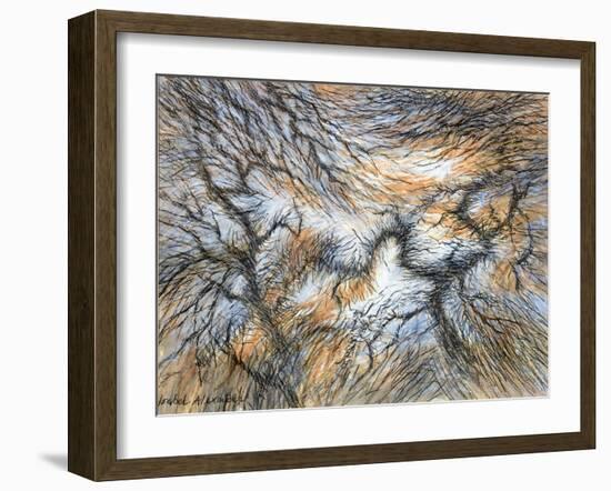 Moorland Larches, Yorkshire, c.1983-Isabel Alexander-Framed Giclee Print