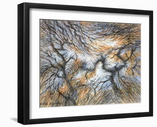 Moorland Larches, Yorkshire, c.1983-Isabel Alexander-Framed Giclee Print