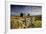 Moorland View Of Nun'S Cross Farm, Dry Stone Wall And Gate, Dartmoor, Devon, UK. February 2009-Ross Hoddinott-Framed Photographic Print