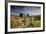 Moorland View Of Nun'S Cross Farm, Dry Stone Wall And Gate, Dartmoor, Devon, UK. February 2009-Ross Hoddinott-Framed Photographic Print