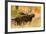 Moose bull in golden willows.-Larry Ditto-Framed Photographic Print