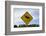 Moose Crossing Sign-Paul Souders-Framed Photographic Print