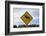 Moose Crossing Sign-Paul Souders-Framed Photographic Print