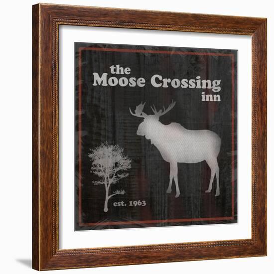 Moose Crossing-Lauren Gibbons-Framed Art Print