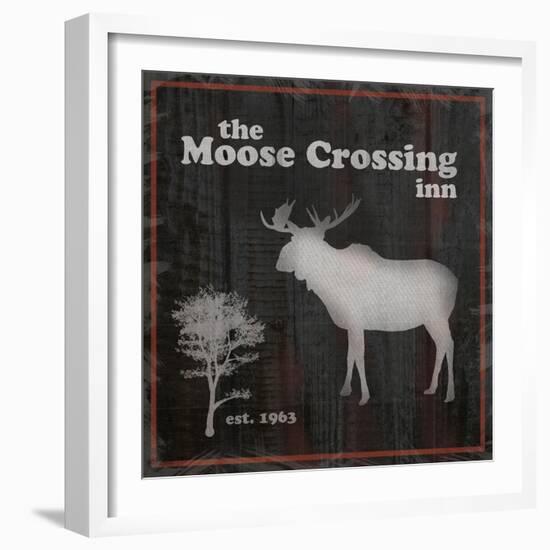 Moose Crossing-Lauren Gibbons-Framed Art Print