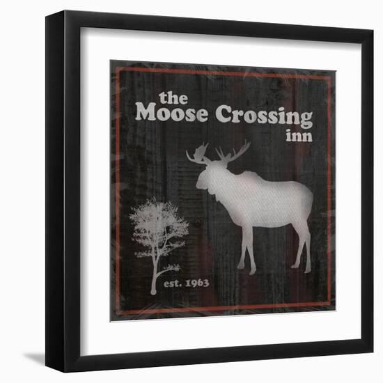 Moose Crossing-Lauren Gibbons-Framed Art Print