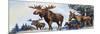 Moose Family-G. W Backhouse-Mounted Giclee Print