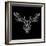 Moose Head Black Mesh-Lisa Kroll-Framed Art Print