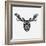 Moose Head Mesh-Lisa Kroll-Framed Art Print