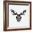 Moose Head Mesh-Lisa Kroll-Framed Art Print