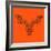 Moose Head Orange Mesh-Lisa Kroll-Framed Art Print