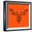 Moose Head Orange Mesh-Lisa Kroll-Framed Art Print