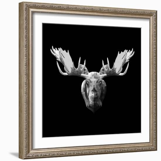 Moose Head-Lisa Kroll-Framed Art Print